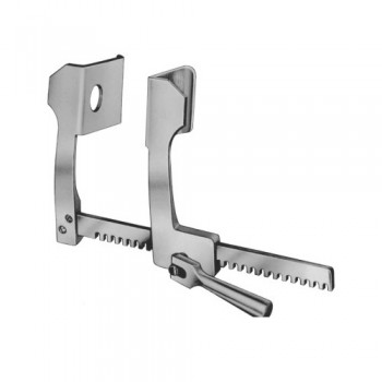 Finochietto Rib Spreader For Adults Aluminium, Size of Lateral Blades - Spread 52 x 62 mm - 175 mm